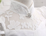 A Line High Neck Cap Sleeve Appliques Satin Flower Girl Dress With Belt WH12813