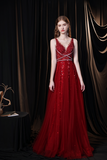 Gorgeous V-Neck Sequins Beading Feathers Tulle Prom Dress With Dress Shawl WH991022
