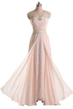 Jewel Chiffon and Lace Bridesmaid Party Dresses Long Prom Dresses