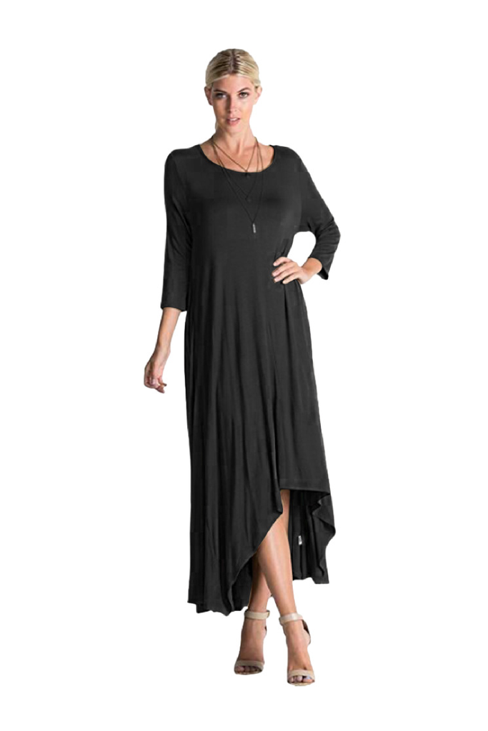Round Neck Long Casual Dresses FP6006