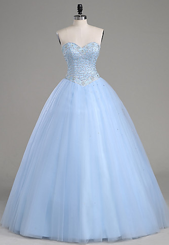 Sweetheart Ball Gown Bodice Fashion Strapless Sexy Quinceanera Dress ...