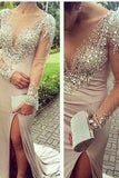 Beading Mermaid Sexy Real Made Long Evening Dress Prom Dress