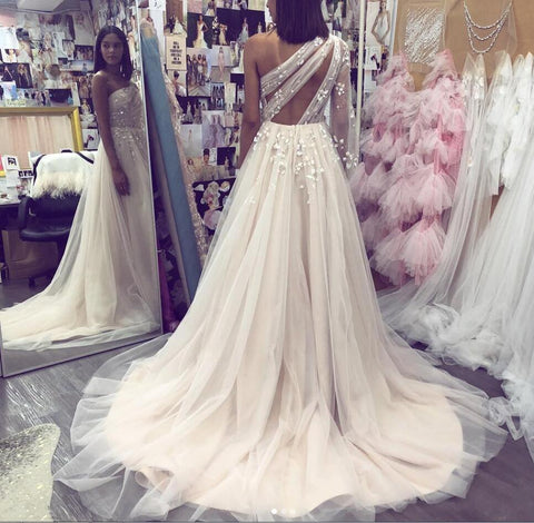 products/A_line_Tulle_Pink_One_Shoulder_Prom_Dresses_with_Sleeves_3D_Flowers_Evening_Dress_PW523-5.jpg