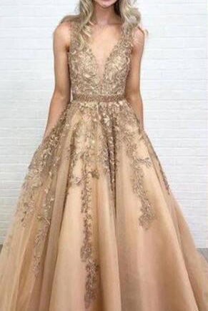 products/Ball_Gown_Gold_Lace_Long_Prom_Dresses_with_Appliques_V_Neck_Tulle_Evening_Dresses_PW589-1.jpg