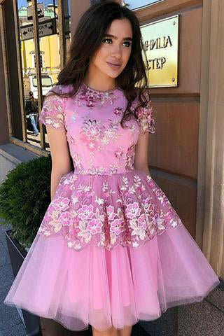 products/Cute_Blue_Floral_Prints_Tulle_Short_Sleeves_A_Line_Homecoming_Graduation_Dresses_PW862-2.jpg