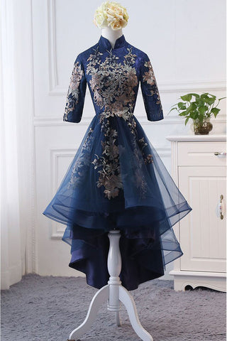 products/High_Neck_High_Low_Dark_Navy_Half_Sleeve_Tulle_Homecoming_Dresses_with_Appliques_H1036.jpg