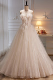 A-line Sweetheart Flower Beads Prom Dress LJ0578