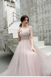 Gorgeous A Line Spaghetti Straps Tulle Beading Prom Dresses, Long Evening Dress PD13