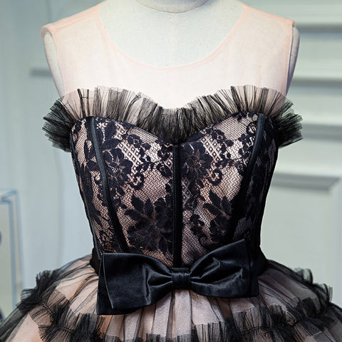 products/Round_Neck_Open_Back_Black_and_Pink_Bowknot_Lace_up_Homecoming_Dresses_with_Tulle_H1130-2.jpg