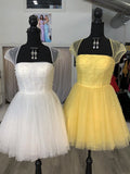 Sparkle Beaded Cap Sleeves Tulle Homecoming Dresses Sweet 16 Dresses H1206