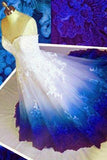 Ball Gown Sweetheart Long Prom Dresses, Strapless Quinceanera Dress with Applique P1234