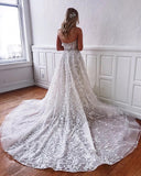 Ball Gown Strapless Sweetheart Lace Appliques Tulle Wedding Dress Bridal Dress W1270