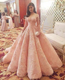 Blush Pink Evening Dress New Fashion Prom Dress Gorgeous Sweet 16 Gowns pink evening dresses long Quinceanera Dresses