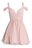 Pink Homecoming Dresses With Silver Beading Short Black Prom Dress PM331