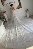 A Line Appliques Ivory Open Back Wedding Dresses Long Beach Bridal Dresses W1181