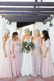 Spaghetti Straps V-Neck Lace Wedding Dress Backless Mermaid Beach Wedding Gowns W1176